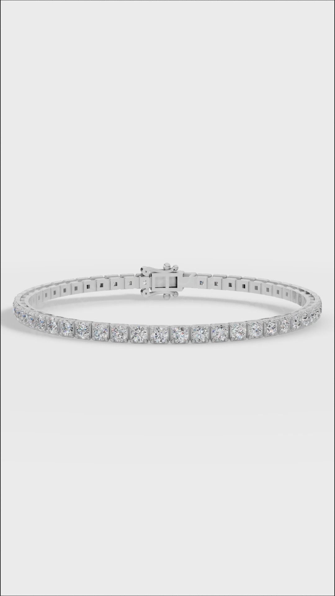 7" Round Cut Lab Grown Diamond Tennis Bracelet