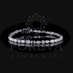 FANCY CUT LAB GROWN DIAMOND TENNIS BRACELET