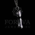 TWO STONE PENDENT EMBRACING PERFECT PEAR & HEART CUT SOLITAIR LAB GROWN DIAMOND