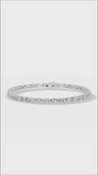 Round & Marquise Cut Tennis Bracelet