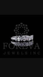 CROWN RING IN PEAR CUT SOLITAIRE LAB GROWN DIAMOND
