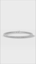 5.7 ct Emerald Cut Tennis Bracelet