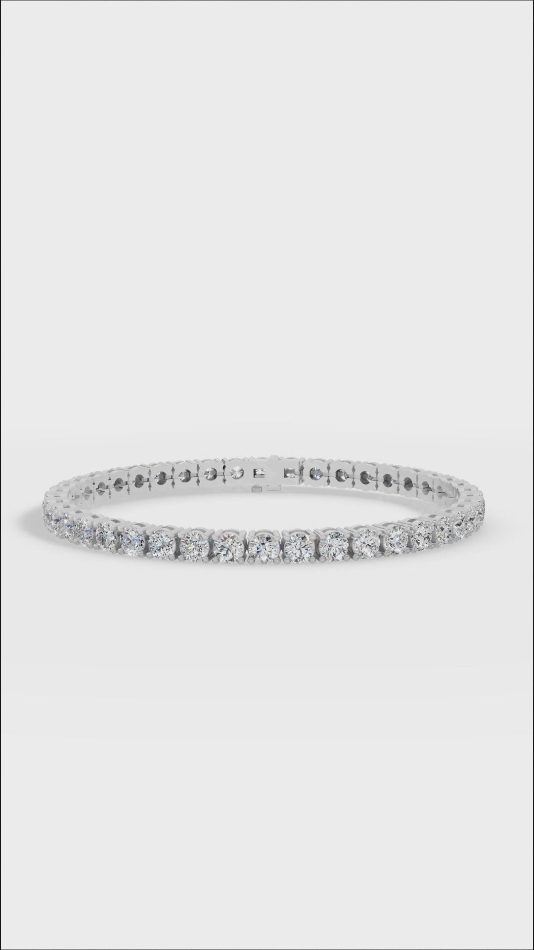 7" Elegant Round Cut Lab Grown Diamond Tennis Bracelet
