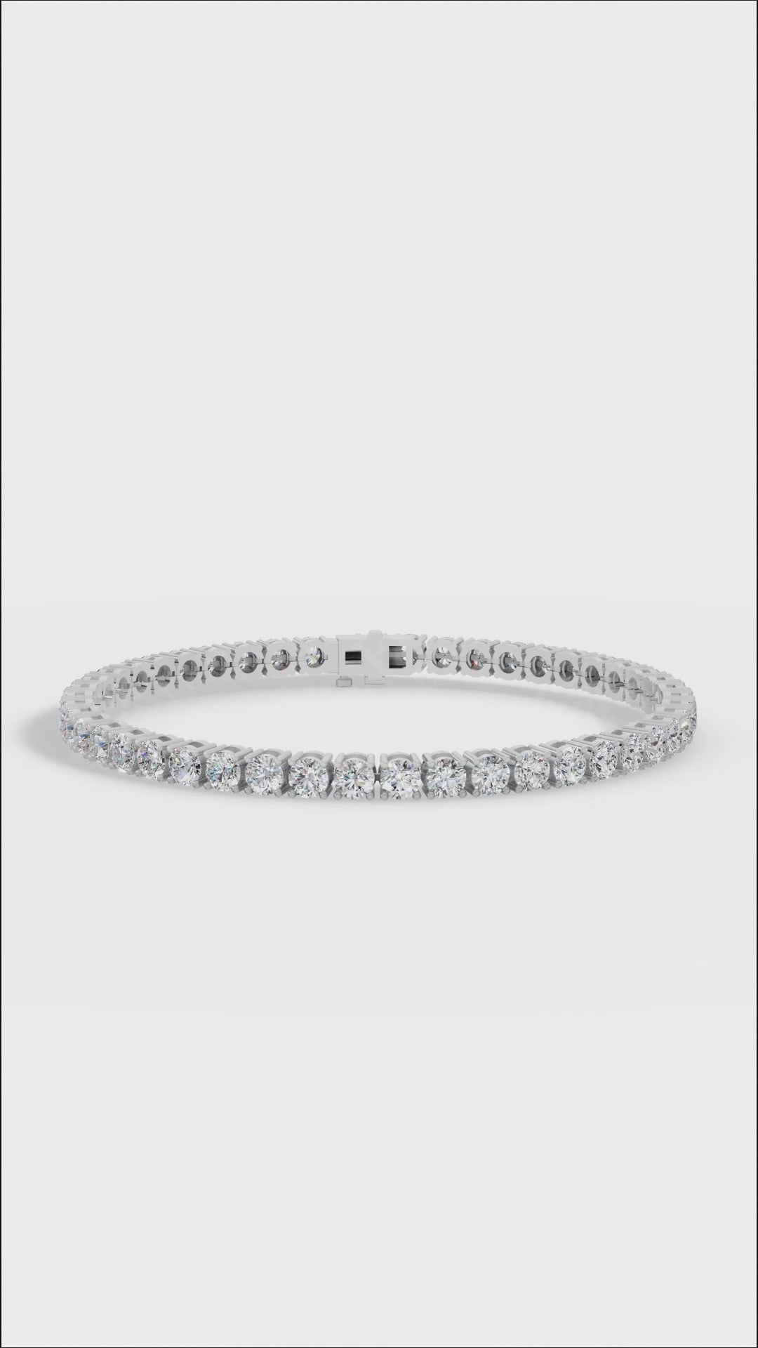 7" Classic Round Cut Lab Grown Diamond Tennis Bracelet