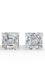 Princess Cut Solitaire Lab-Grown Diamond Stud Earrings